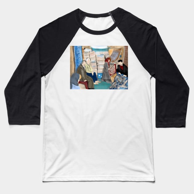 Bazaar in Isfahan Iran Baseball T-Shirt by LITDigitalArt